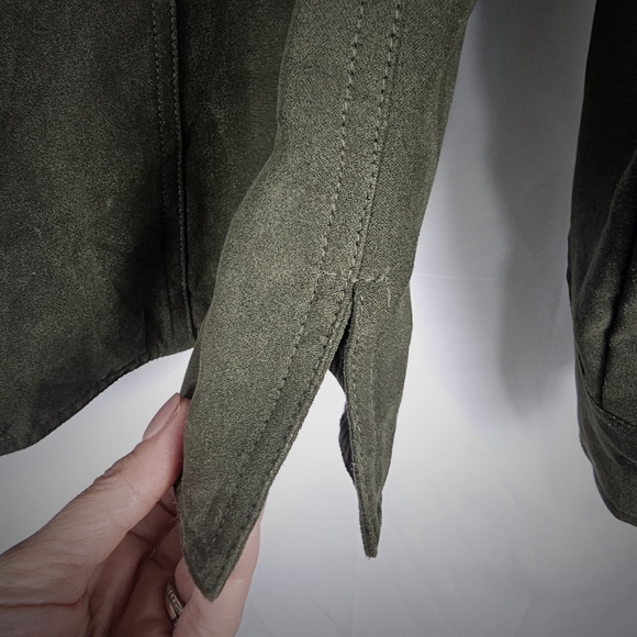 Alfred Dunner Womens Green Button Up Long Sleeve. - Picture 8 of 9